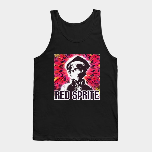 Shonen Flop Red Sprite Design Tank Top by Shonen Flop